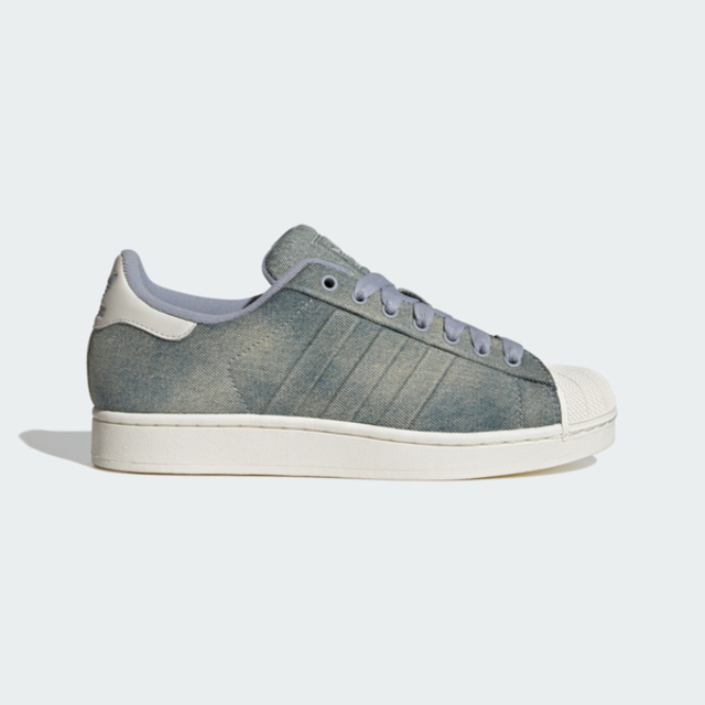 adidas 愛迪達 Adidas 愛迪達 Superstar II [IH9246] 男 休閒鞋 復古鞋 經典 貝殼頭 水洗丹寧 藍灰