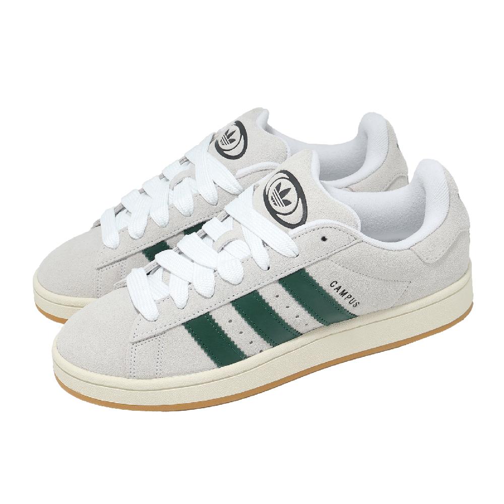 adidas 愛迪達 休閒鞋 Campus 00S 男鞋 米 綠 麂皮 復古 膠底 運動鞋 JR1647