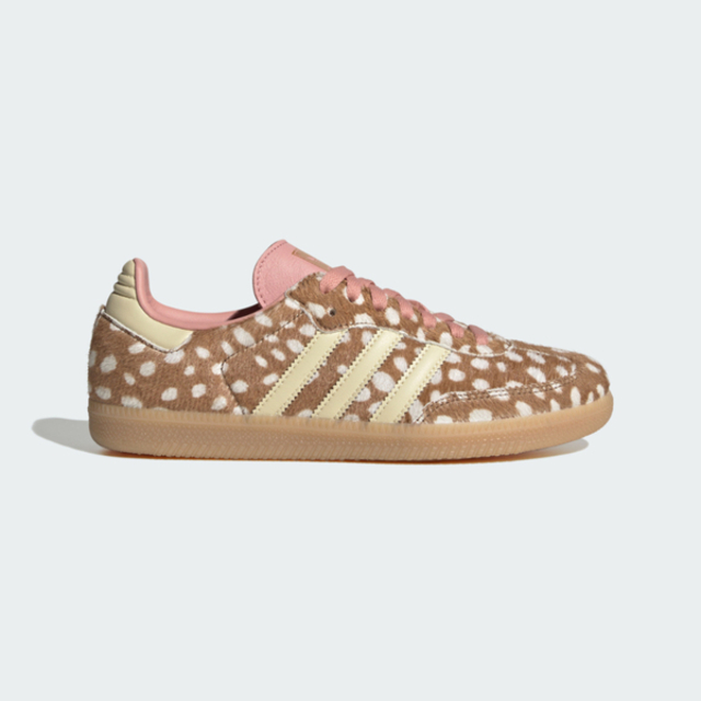 adidas 愛迪達 Adidas 愛迪達 Samba OG W KJ7447 女 休閒鞋 復古 麂皮 流行 棕 動物紋
