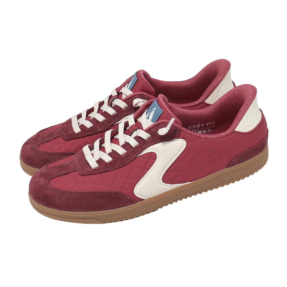 SKECHERS 斯凱奇 休閒鞋 Hotshot Slip-Ins 寬楦 女鞋 紅 麂皮 膠底 德訓鞋 185329WRED