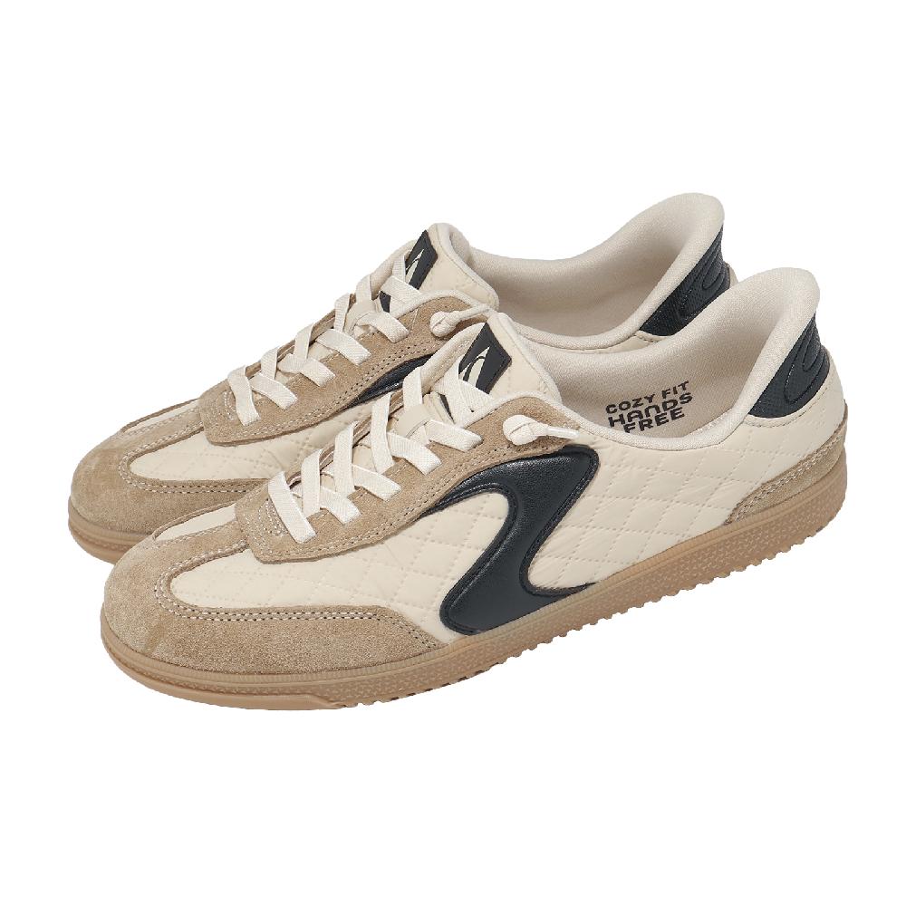 SKECHERS 斯凱奇 休閒鞋 Hotshot Slip-Ins 寬楦 女鞋 米 舒華代言款 德訓鞋 185329WNTBK
