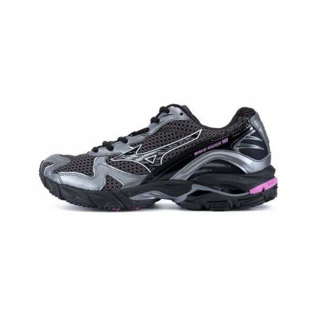 MIZUNO 美津濃 Mizuno 美津濃 Wave Rider 10 D1GA261D02 男 休閒鞋 復古 流行 黑銀 桃紅