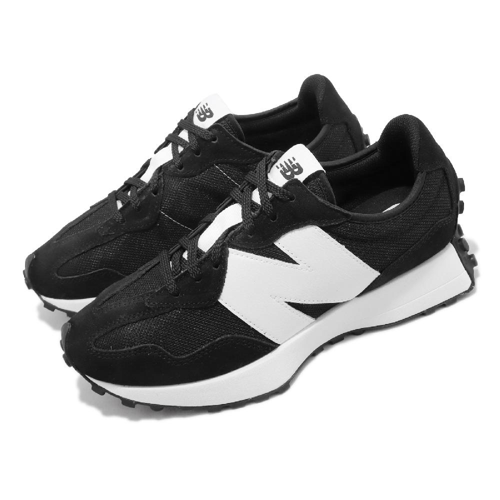 New Balance 紐巴倫 休閒鞋 327 男鞋 女鞋 黑 白 復古 麂皮 大N N字鞋 IU 李知恩 NB MS327CBW-D
