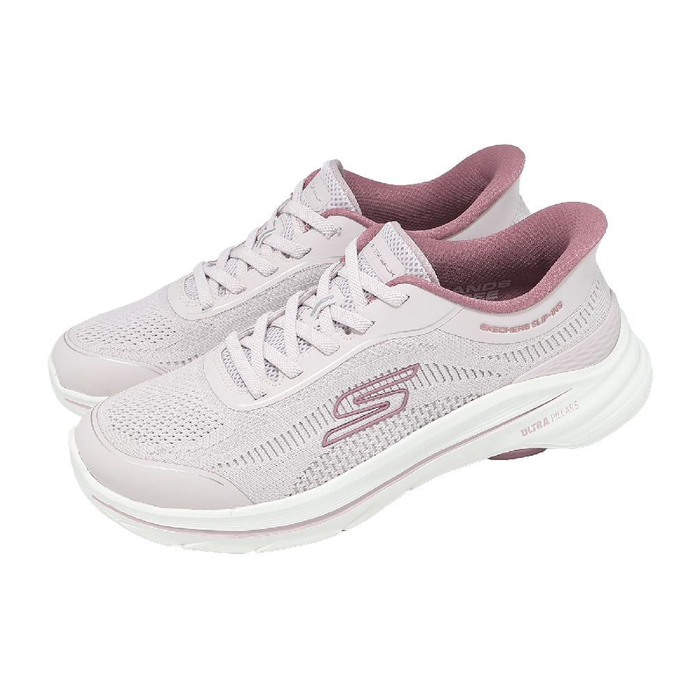 SKECHERS 斯凱奇 健走鞋 Go Walk 8 Slip-Ins 女鞋 寬楦 粉紅 厚底 緩震 125935WMVE