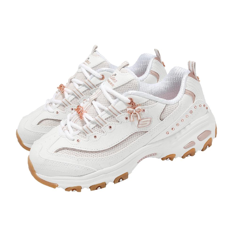 SKECHERS 斯凱奇 休閒鞋 D Lites 寬楦 女鞋 白 拼接 緩衝 老爹鞋 20周年 150876WWTRG