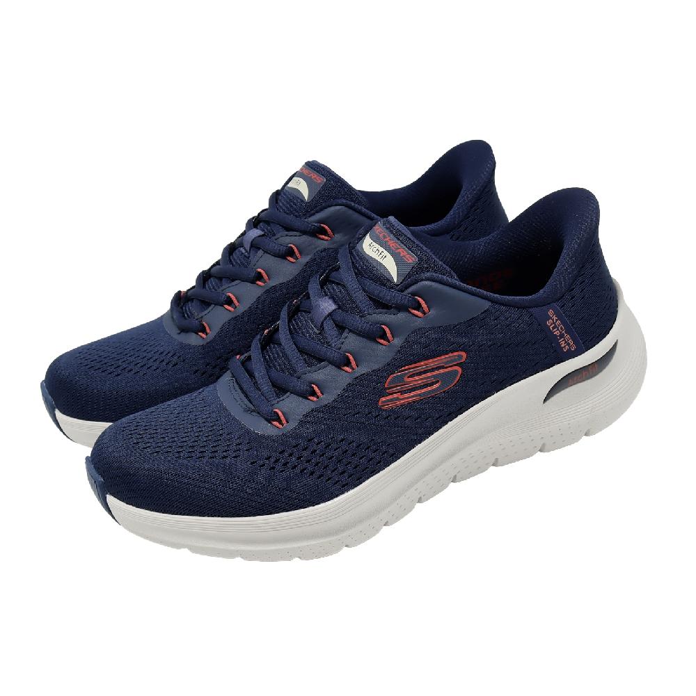 SKECHERS 斯凱奇 休閒鞋 Arch Fit 2.0 Slip-Ins 男鞋 藍 回彈 瞬穿科技 232712NVRD