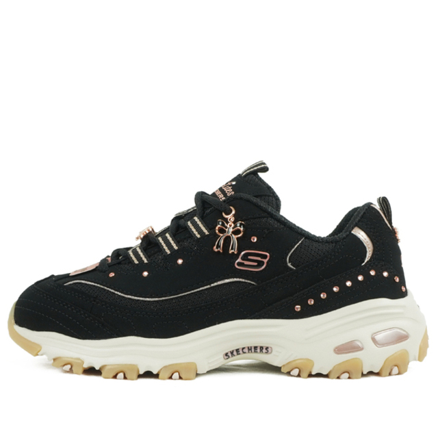 SKECHERS 斯凱奇 Skechers 思克威爾 D'Lites [150876WBKRG] 女 休閒鞋 寬楦 復古 流行 黑