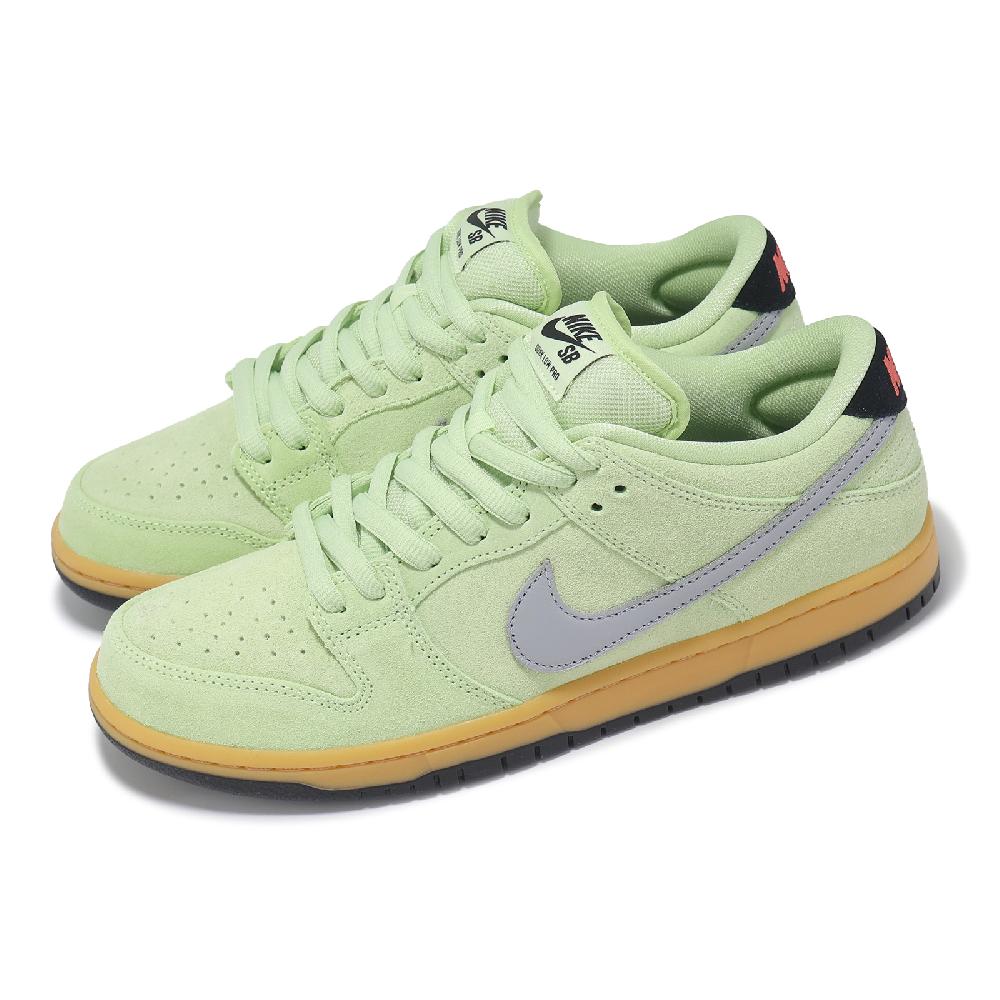 NIKE 耐吉 滑板鞋 SB Dunk Low Pro PRM 男鞋 綠 灰 麂皮 撞色 休閒鞋 HQ1626-300
