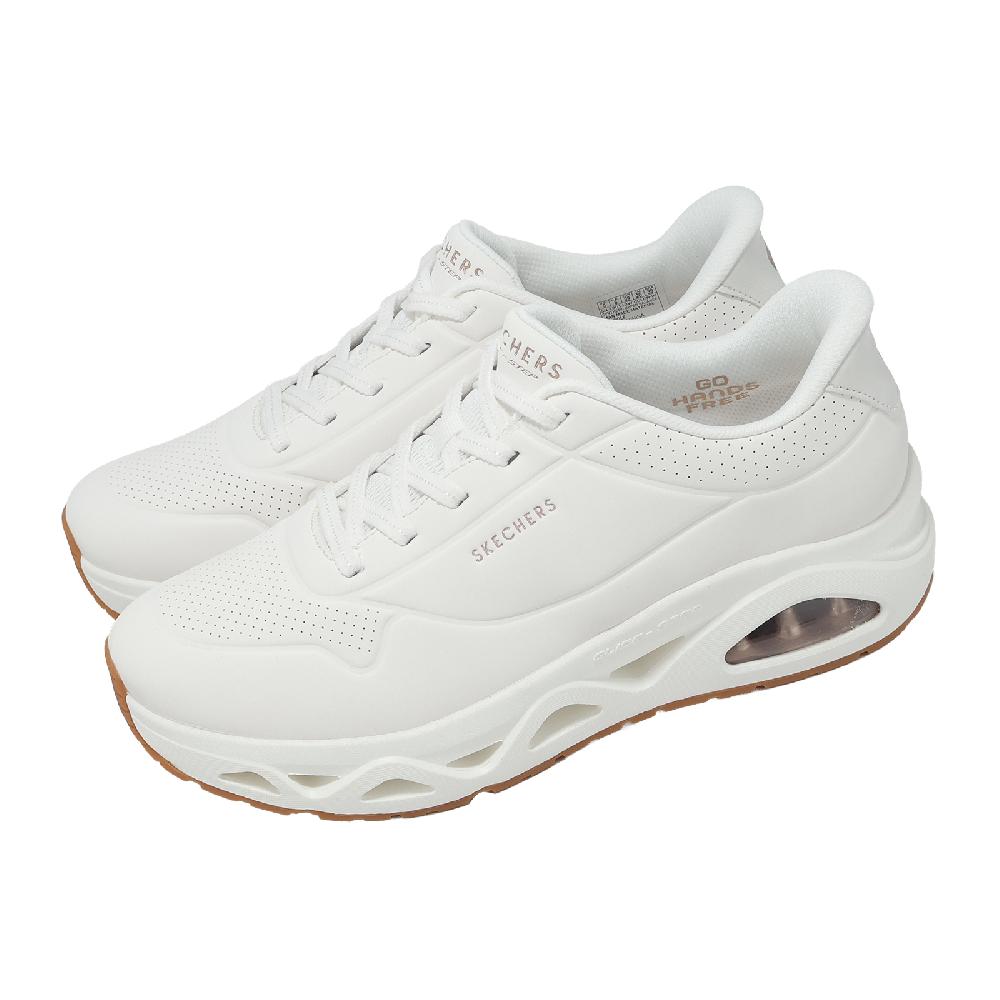 SKECHERS 斯凱奇 休閒鞋 Uno Glide-Step Slip-Ins 寬楦 女鞋 白 舒華著用款 190113WW