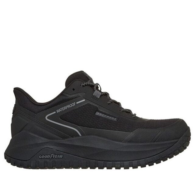 SKECHERS 斯凱奇 Skechers 思克威爾 Badgerwaterproof 211367BBK 男 休閒鞋 防水 黑