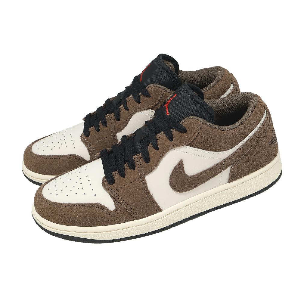 NIKE 耐吉 休閒鞋 Air Jordan 1 Low 男鞋 棕 低筒 麂皮 喬丹 AJ1 553558-200