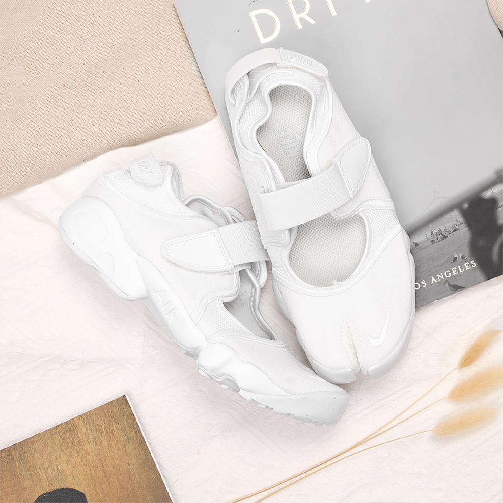 NIKE 耐吉 忍者鞋 Wmns Air Rift Breathe 女鞋 白 全白 休閒鞋 魔鬼氈 分趾鞋 DN1338-100