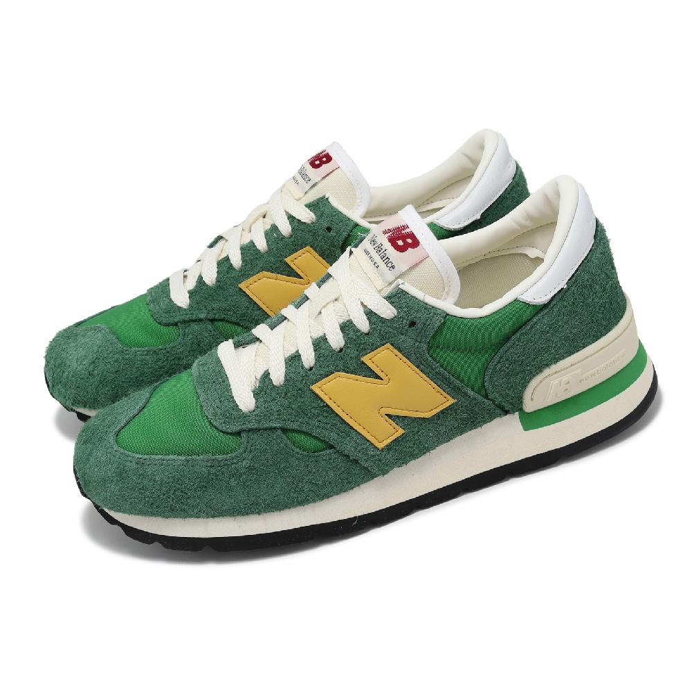 New Balance 紐巴倫 休閒鞋 990 男鞋 美製 綠 黃 復古 麂皮 運動鞋 NB M990GG1-D