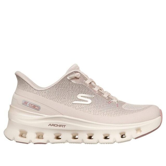SKECHERS 斯凱奇 Skechers Arch Fit Glide-Step Pro [150730NAT] 女 休閒鞋 舒適 瞬穿 米粉