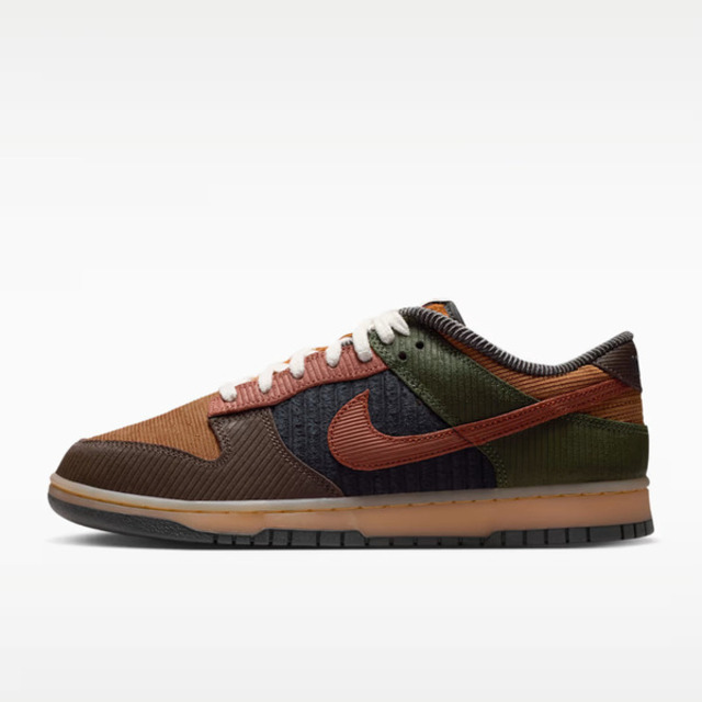 NIKE 耐吉 Nike 耐吉 Dunk Low Retro PRM IB7746-201 男 休閒鞋 復古鞋 燈芯絨 巴洛克深褐