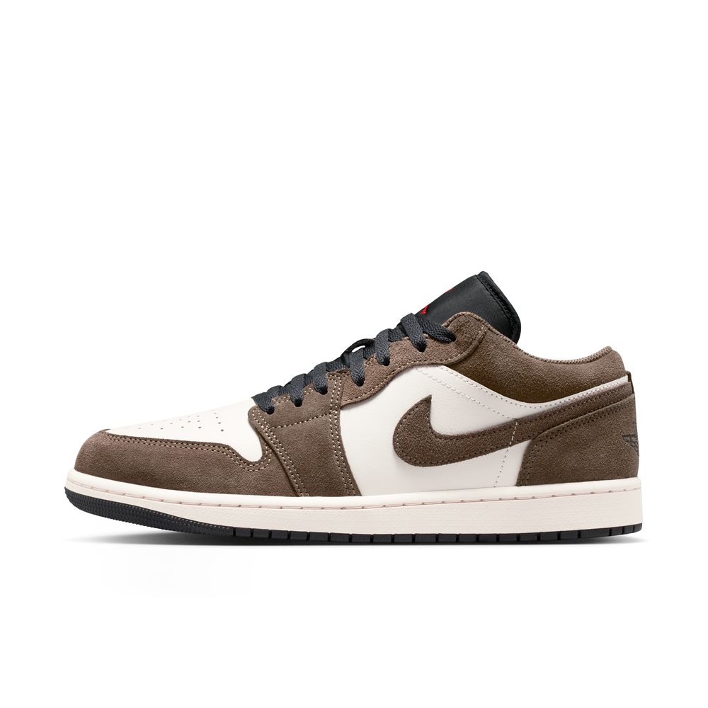 NIKE 耐吉 AIR JORDAN 1 LOW SE 男 休閒鞋 運動鞋 麂皮 白棕-553558200