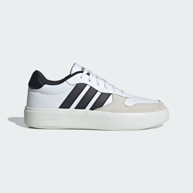 adidas 愛迪達 Adidas 愛迪達 Litecourt JS3875 男女 休閒鞋 復古 皮革 流行 白黑
