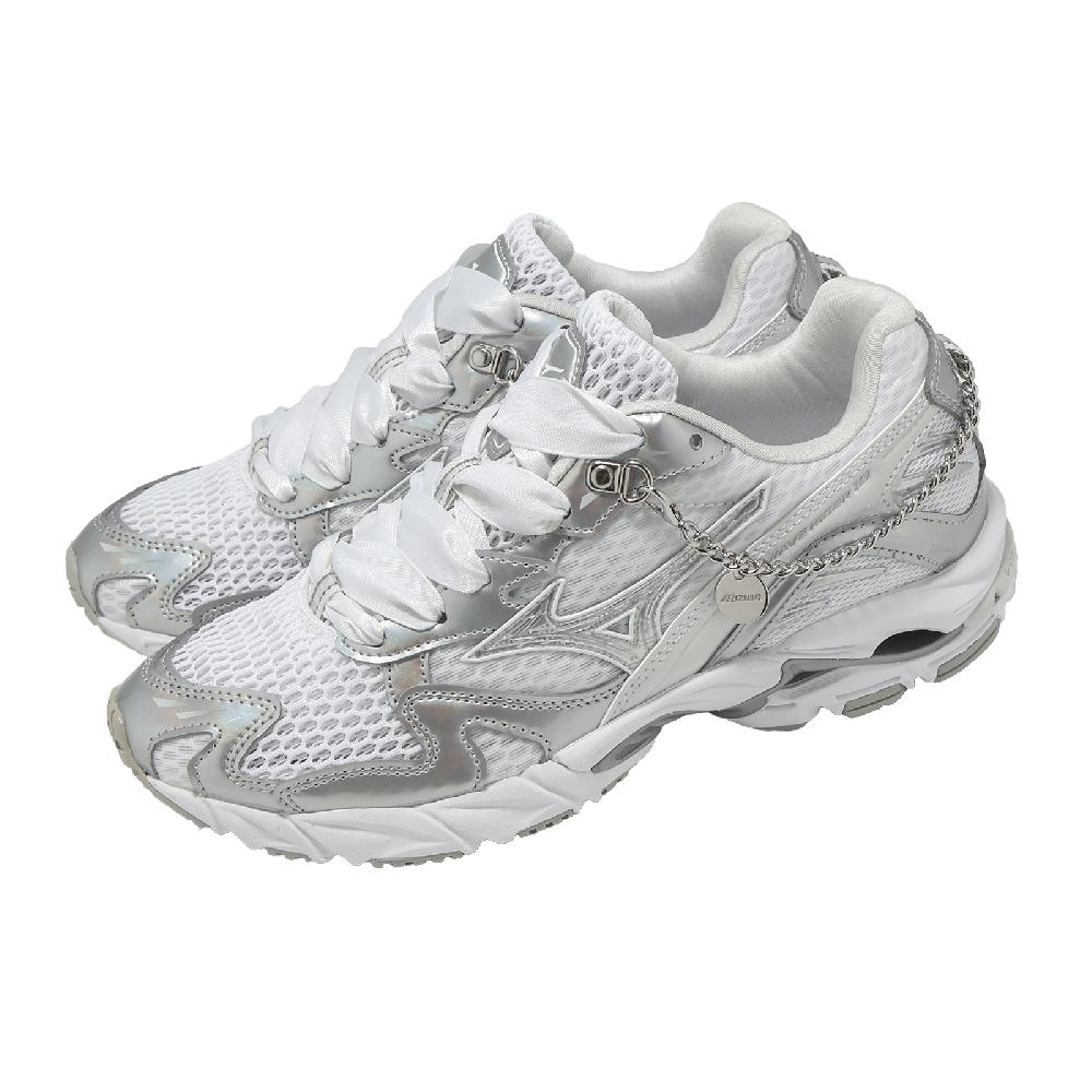 MIZUNO 美津濃 休閒鞋 Wave Rider 10 男鞋 女鞋 白 復古跑鞋 Jewels D1GA260E-01