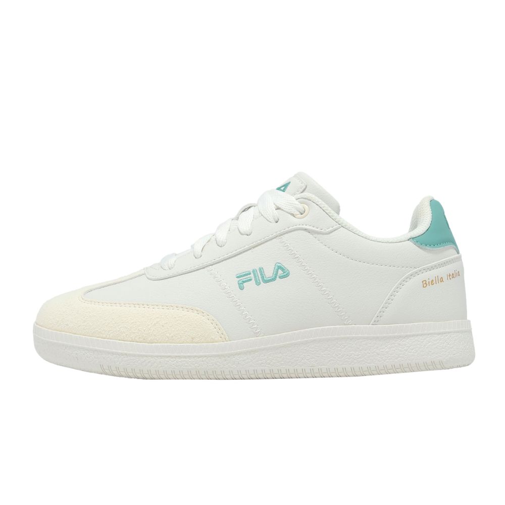 Fila FILA 休閒鞋 米白綠 板鞋 復古 皮革 德訓鞋 女 5C920Z166