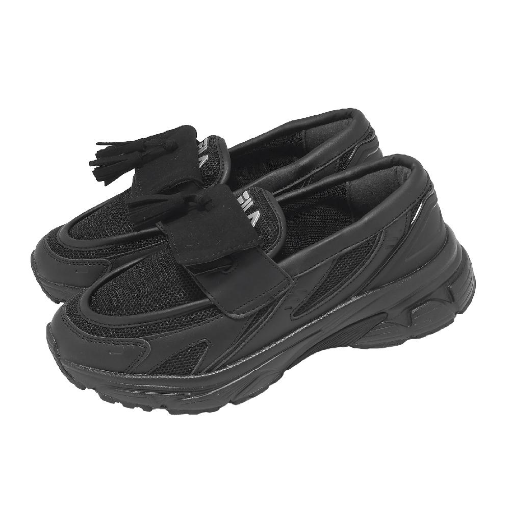 Fila 休閒鞋 Refinement 女鞋 黑 裝飾片 樂福鞋 斐樂 5C933A001