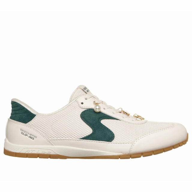 SKECHERS 斯凱奇 Skechers 思克威爾 Retro Lite [104789NAT] 女 休閒鞋 復古 流行 麂皮 瞬穿 米綠