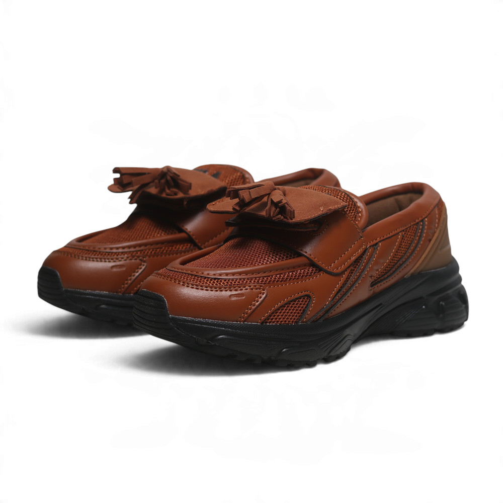 Fila FILA 休閒鞋 Refinement 深卡其 皮革 樂福鞋 復古 女 5C933A700