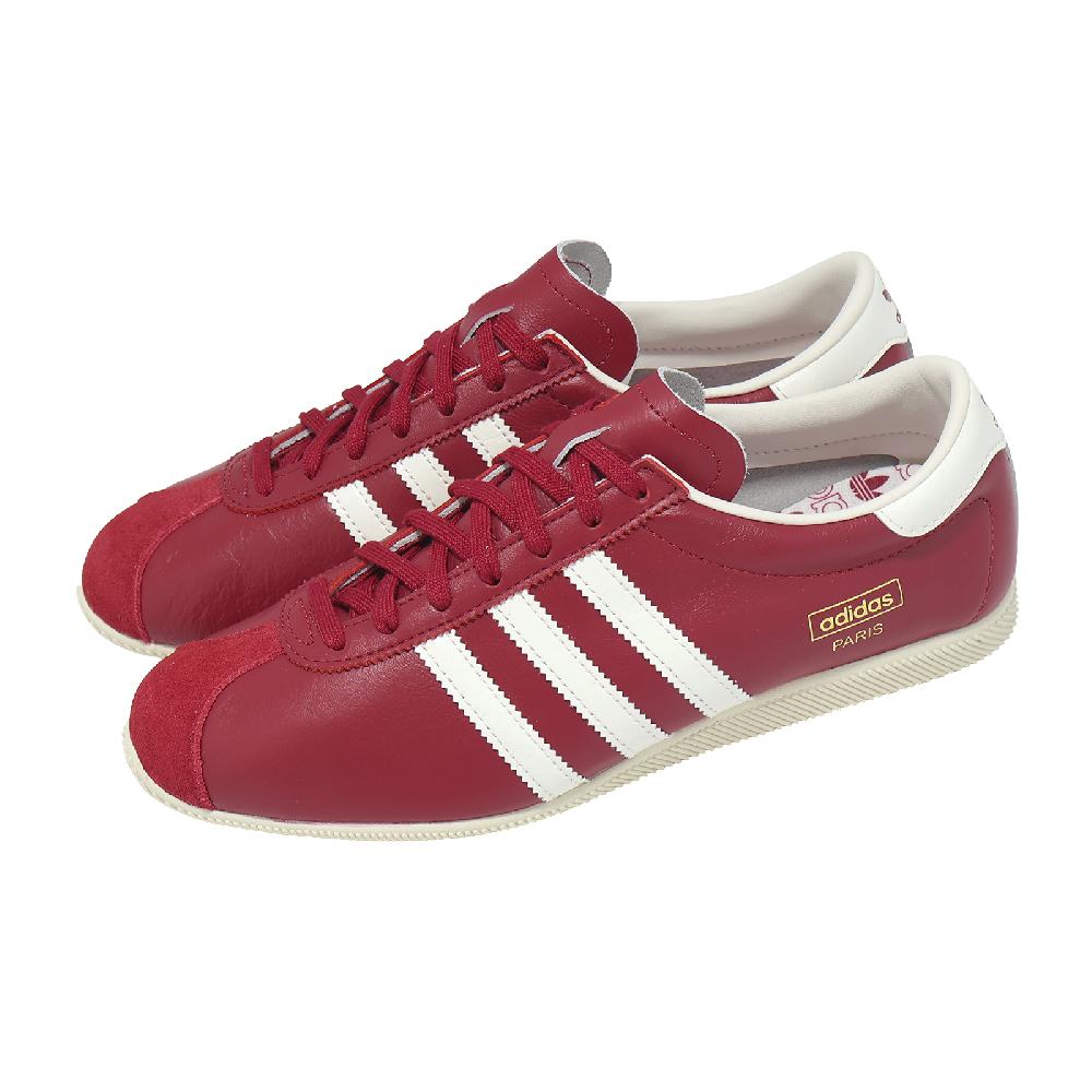 adidas 愛迪達 休閒鞋 Paris 女鞋 紅 白 復古 皮革 IH6793