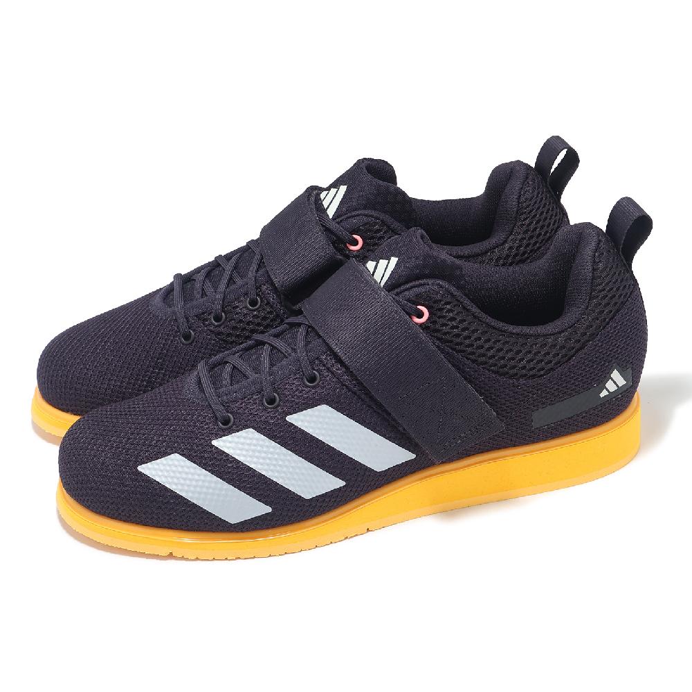 adidas 愛迪達 舉重鞋 Powerlift 5 男鞋 黑 黃 運動鞋 魔鬼氈 穩定 IG1775