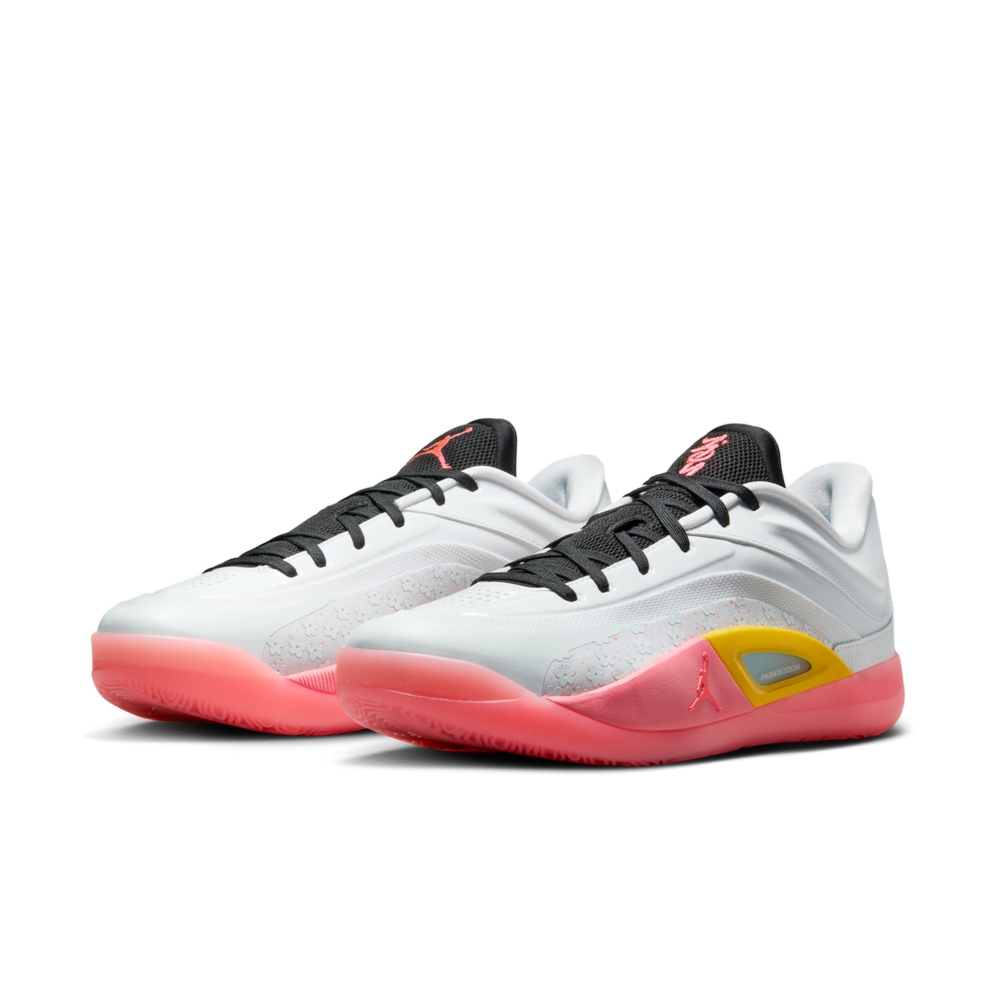 NIKE 耐吉 JORDAN ZION 4 PF 男鞋 籃球鞋 白色 粉黃-FD0591101