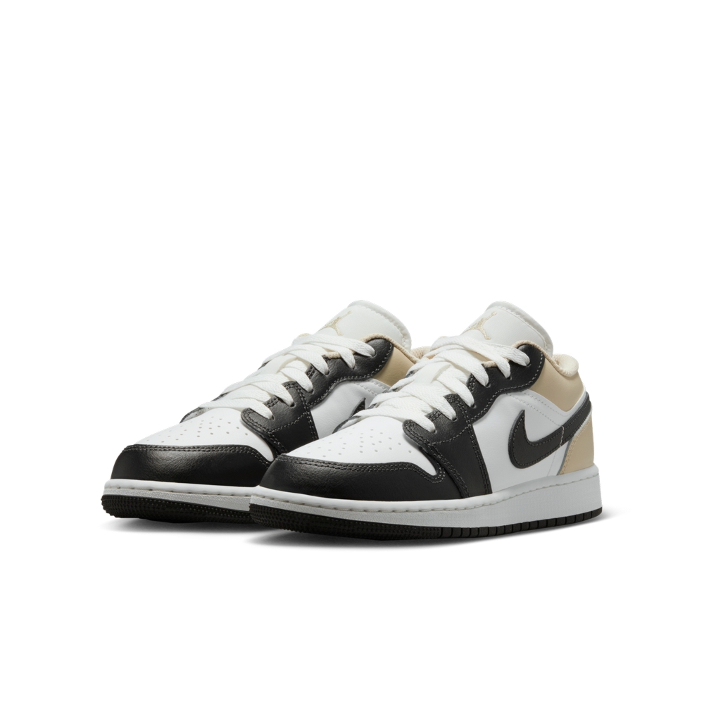 NIKE 耐吉 AIR JORDAN 1 LOW (GS) 中大童鞋 籃球鞋 白黑 奶茶-553560153