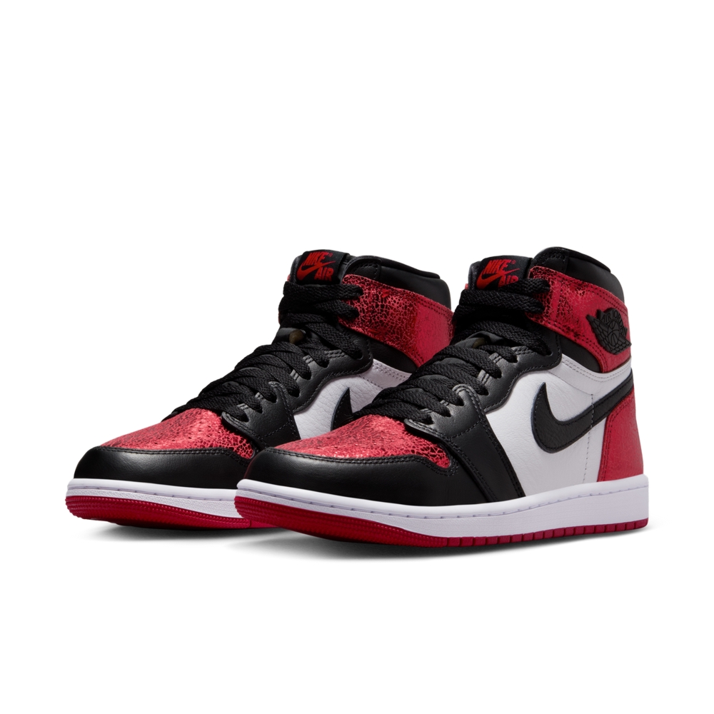 NIKE 耐吉 WMNS AIR JORDAN 1 RETRO HI OG 女鞋 籃球鞋 白黑紅-FD2596602