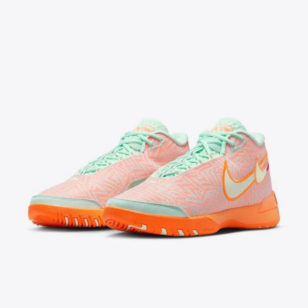 NIKE 耐吉 LBJ NXXT GENISUS EP 男鞋 籃球鞋 橘色 綠-HF0711301