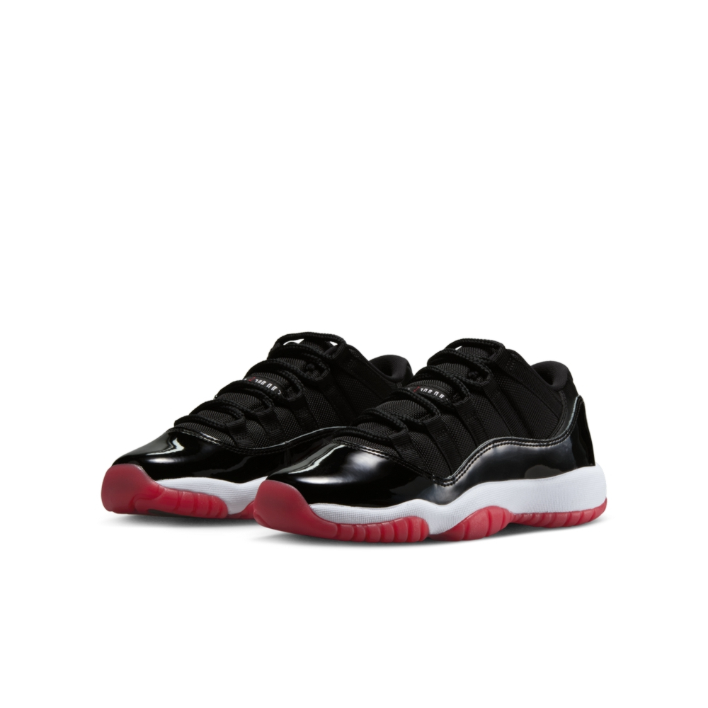 NIKE 耐吉 AIR JORDAN 11 RETRO LOW (GS) 中大童鞋 籃球鞋 黑紅-FV5121006