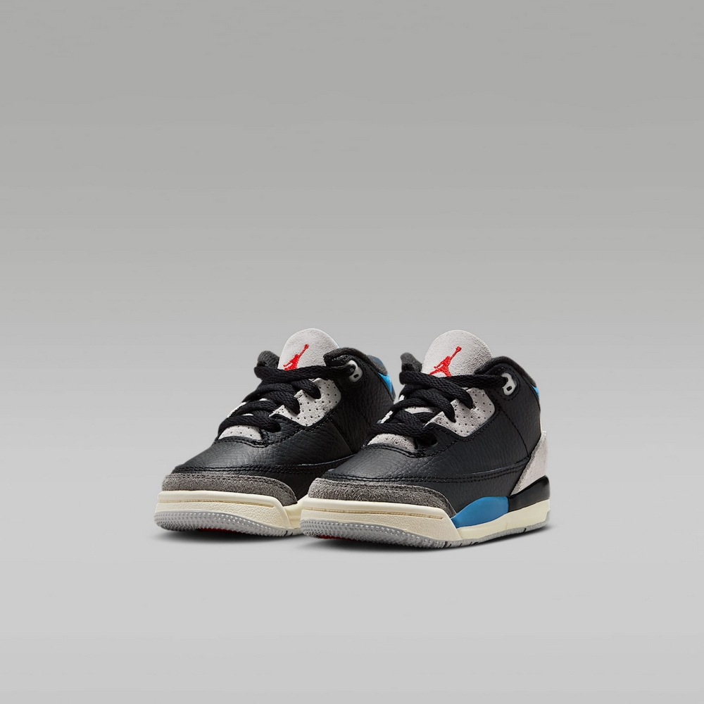 NIKE 耐吉 JORDAN 3 RETRO OG TD 嬰幼 童鞋 籃球鞋 黑藍色-IB8966004