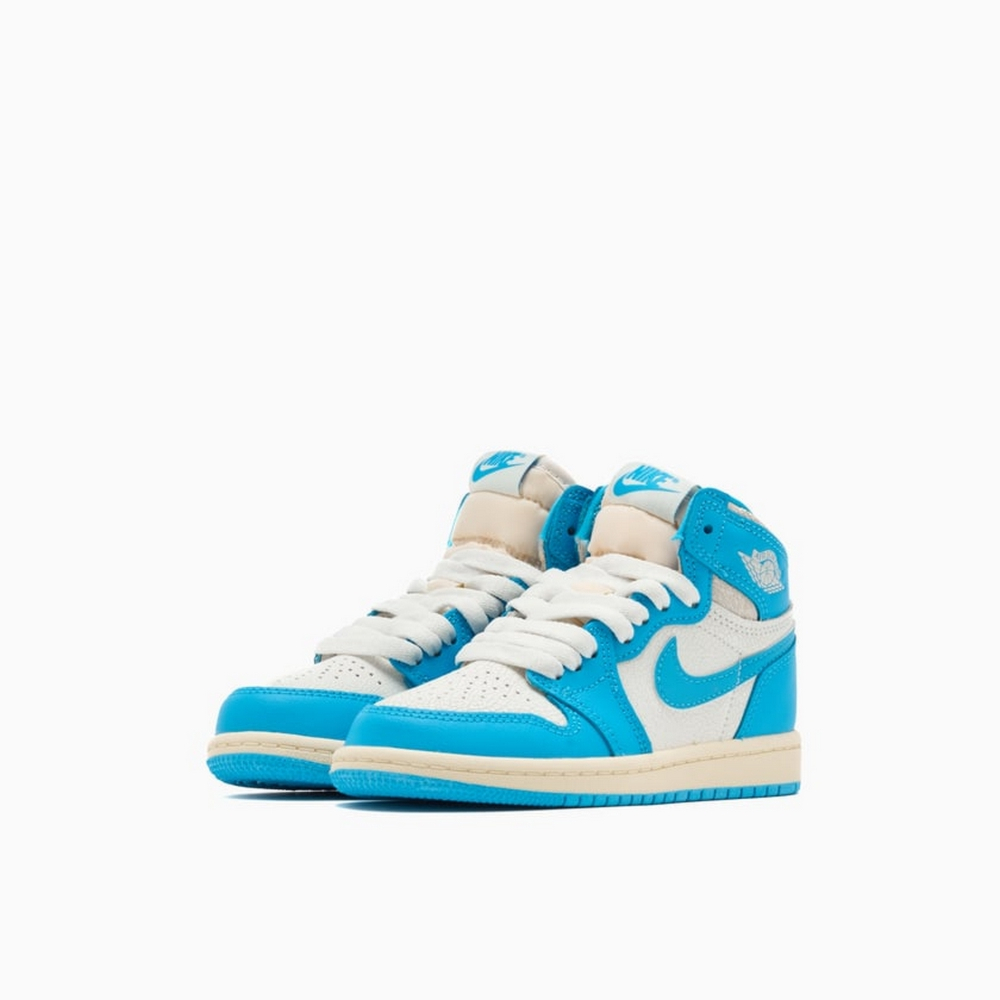 NIKE 耐吉 JORDAN 1 RETRO HIGH OG PS 中大童 童鞋 籃球鞋 北卡藍 白藍色-FD1412402