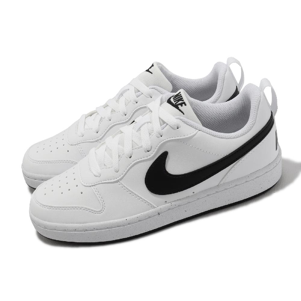 NIKE 耐吉 休閒鞋 Court Borough Low Recraft GS 女鞋 大童鞋 白 黑 皮革 基本款 DV5456-104