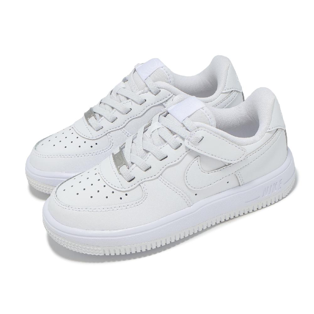 NIKE 耐吉 休閒鞋 Force 1 Low Easyon PS 中童 小朋友 白 魔鬼氈 皮革 IH4498-101