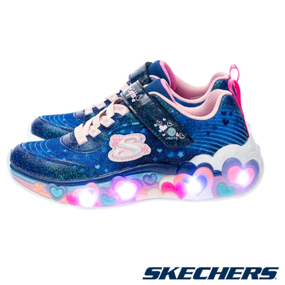 SKECHERS 斯凱奇 ETERNAL HEART LIGHTS 中大童 休閒鞋 302696LNVMT