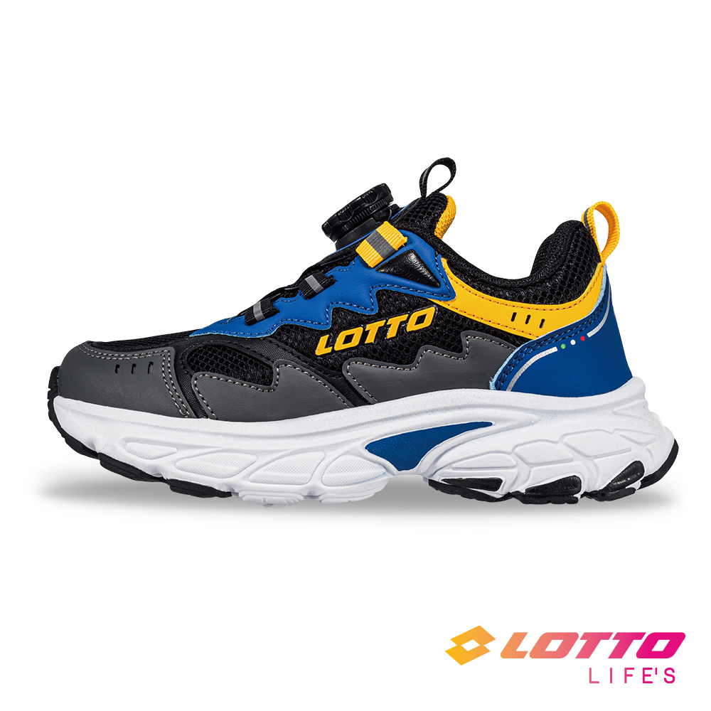 LOTTO 樂得 【LOTTO 義大利】童鞋 追風 轉扣避震跑鞋(藍)