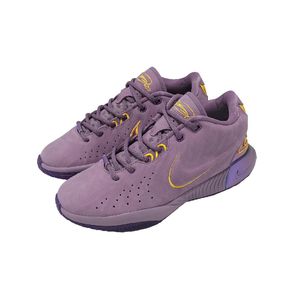 NIKE 耐吉 籃球鞋 LeBron 21 XXI GS 大童 女鞋 紫 黃 詹姆斯 氣墊 FZ7189-500