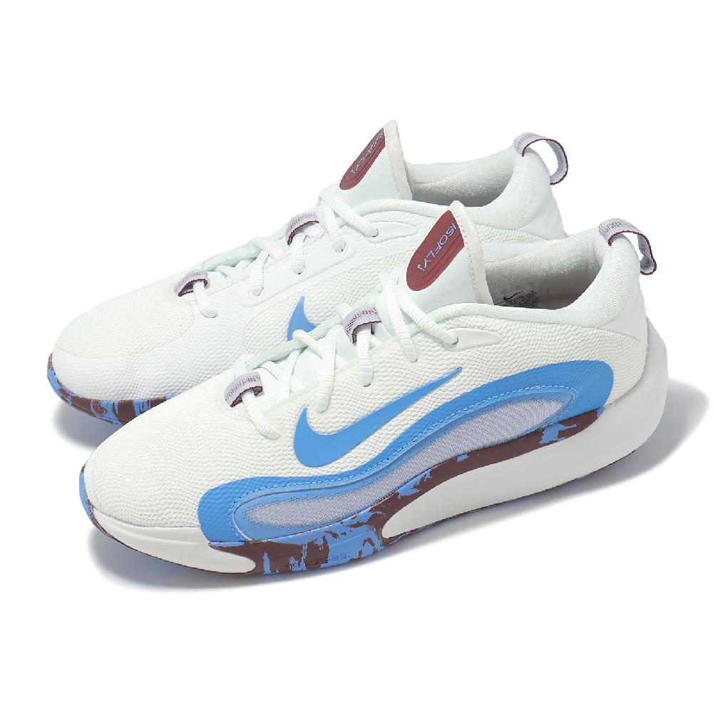 NIKE 耐吉 籃球鞋 Isofly GS 大童 女鞋 白 藍 緩震 運動鞋 FN4384-101