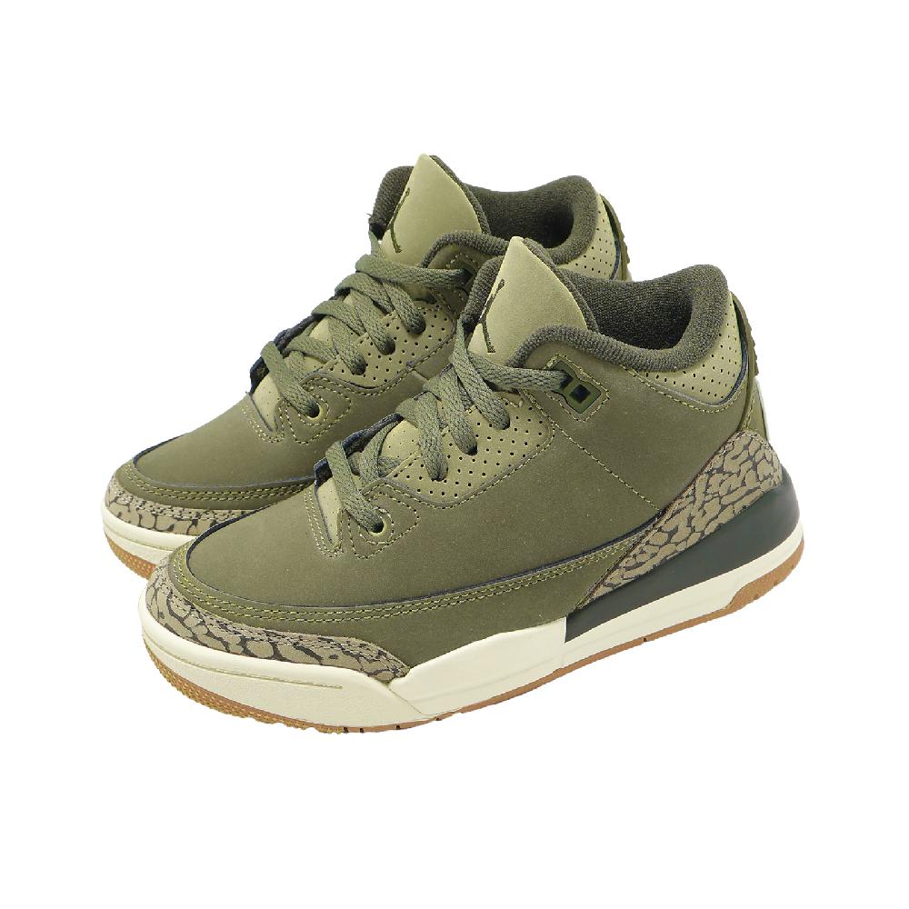 NIKE 耐吉 休閒鞋 Air Jordan 3 Retro PS 中童 AJ3 軍綠 喬丹 DM0966-202