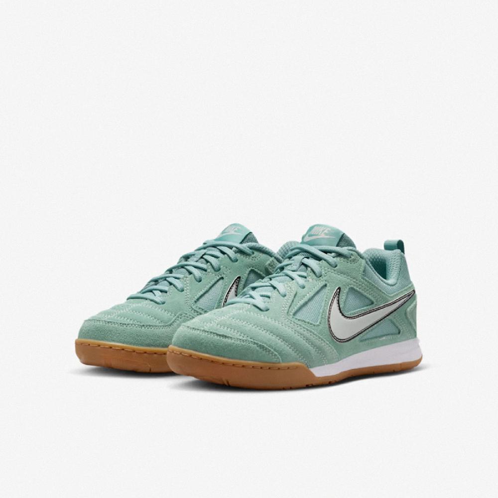 NIKE 耐吉 休閒鞋 GATO 大童 女鞋 綠 白 膠底 足球鞋 復古 II7085-001