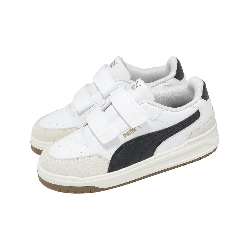 PUMA 彪馬 休閒鞋 Shuffle Downtown Lo V PS 中童 小朋友 白 黑 405663-01