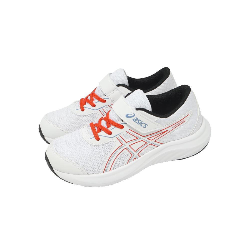 Asics 亞瑟士 慢跑鞋 Contend 9 PS 中童 小朋友 白 魔鬼氈 運動鞋 1014A338107