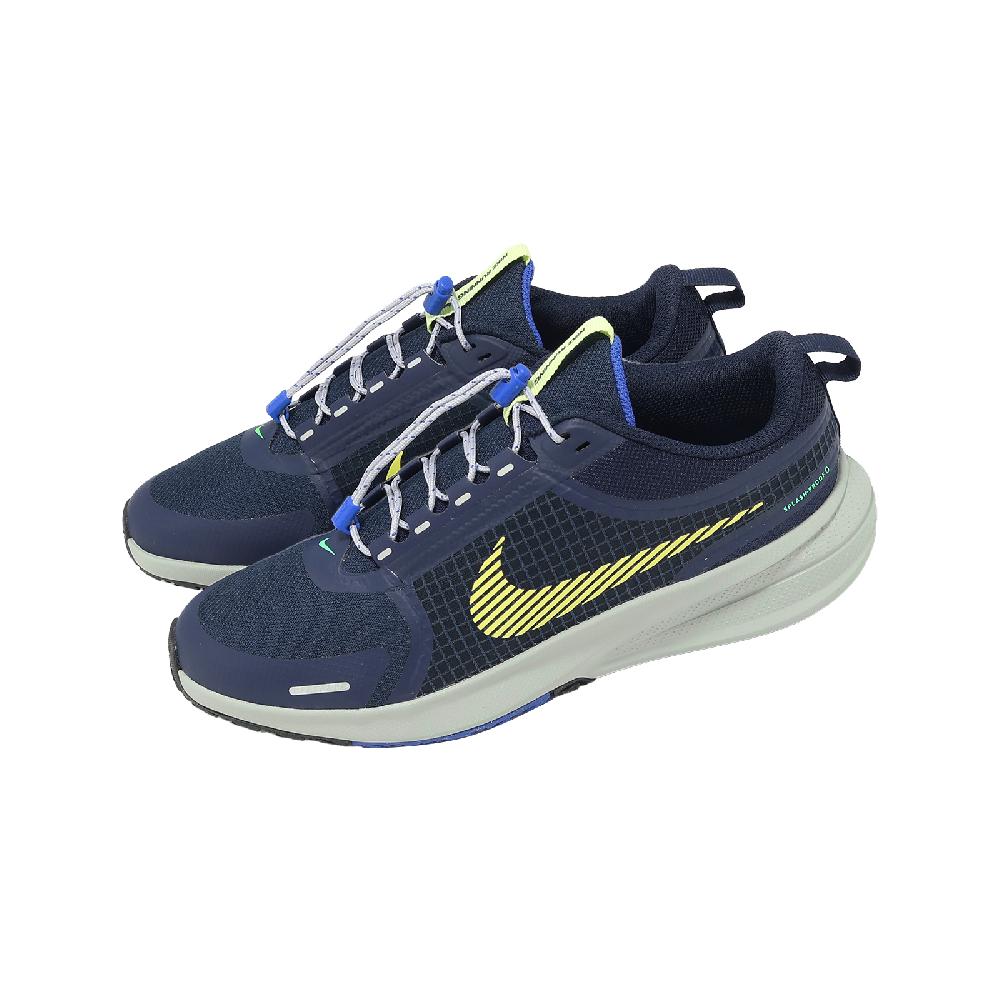 NIKE 耐吉 慢跑鞋 Star Runner Utility GS 大童 女鞋 防潑水 藍 IO2338-400