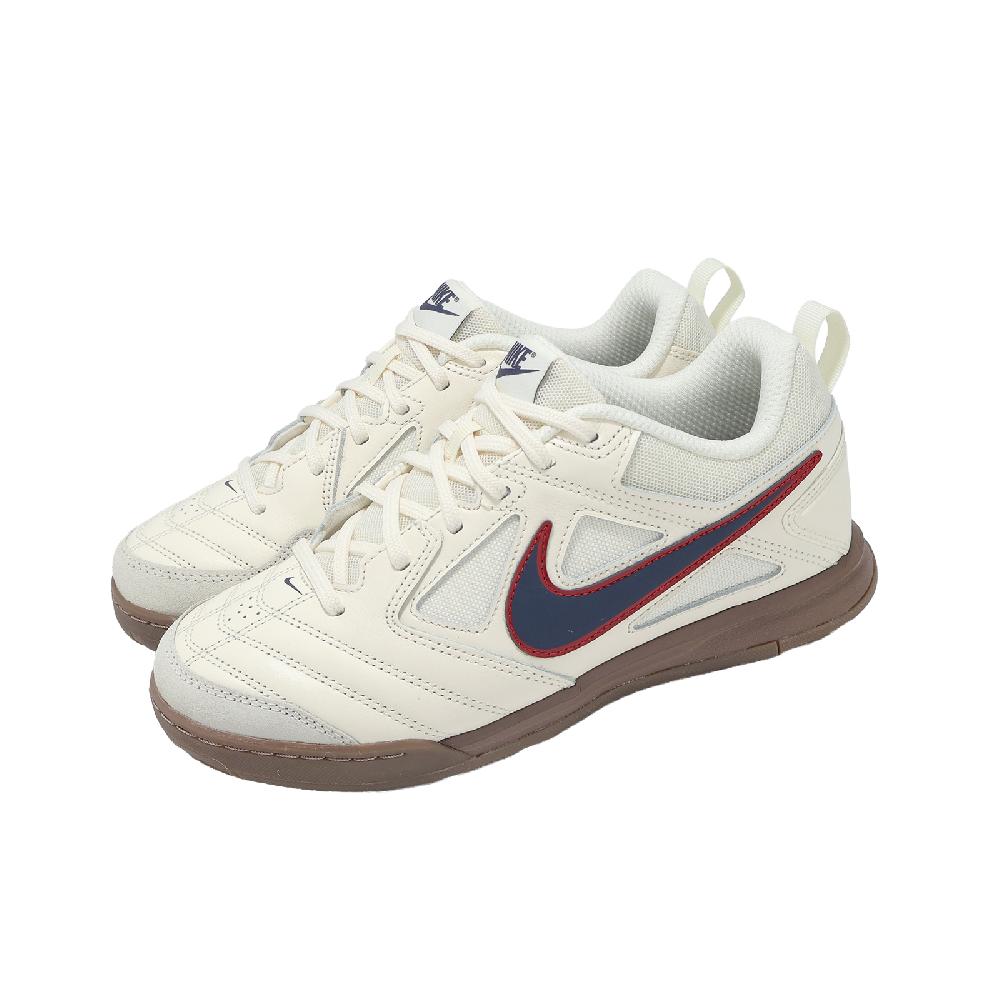 NIKE 耐吉 休閒鞋 GATO GS 大童 女鞋 米白 復古 足球鞋 膠底 HV9596-103