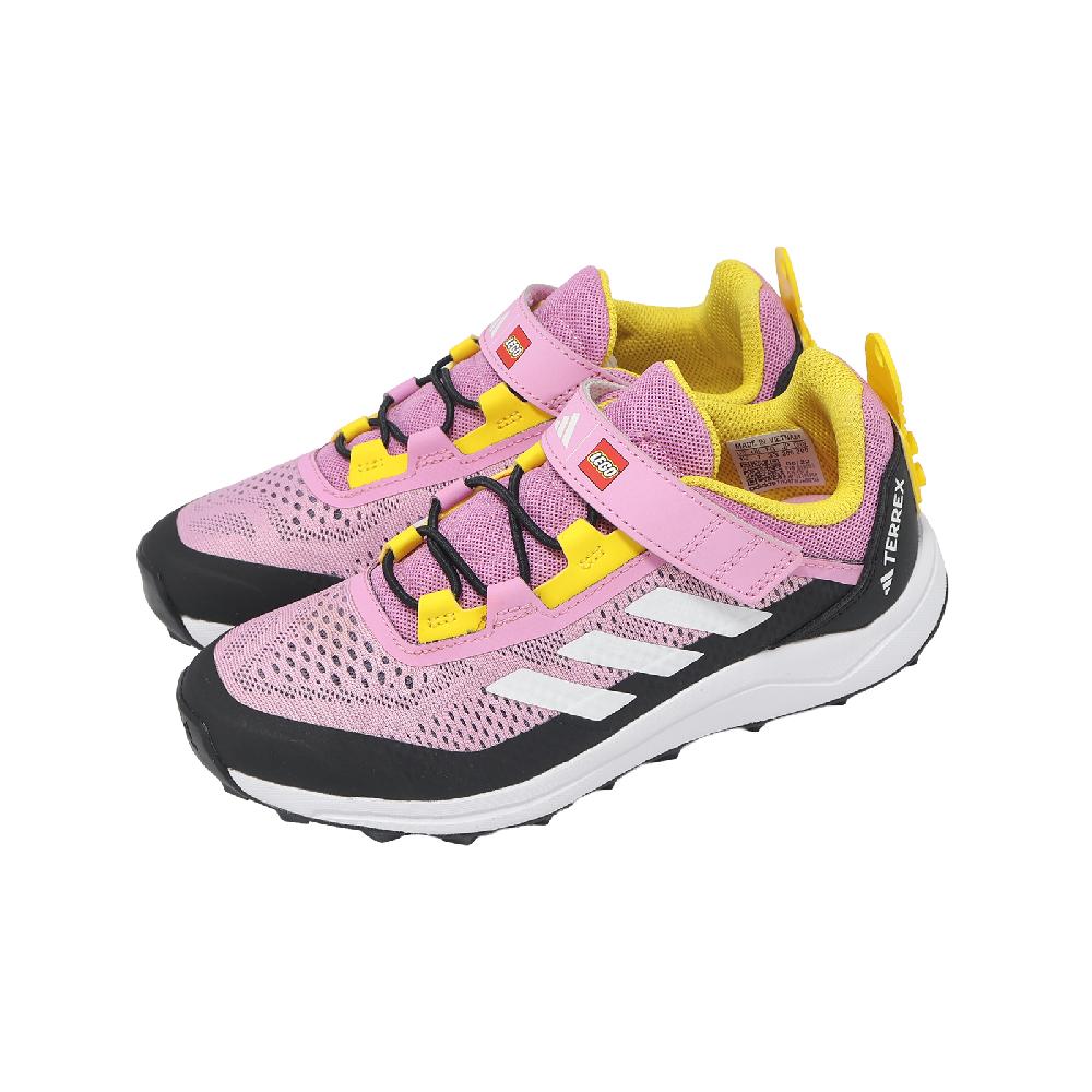 adidas 愛迪達 x LEGO 運動鞋 Terrex Agravic Flow CF K 中童 童鞋 魔鬼氈 粉紅 IE4972