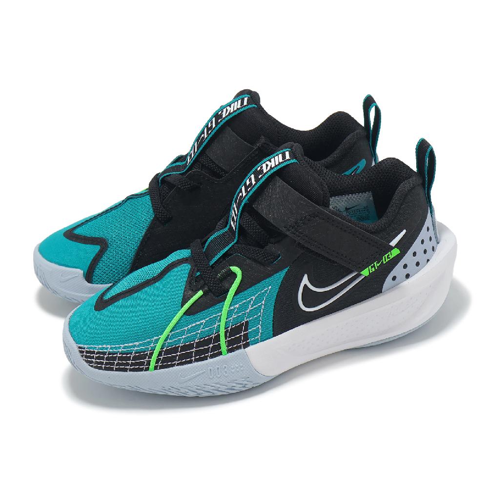 NIKE 耐吉 籃球鞋 G.T. Cut 3 PS 中童 黑 藍 魔鬼氈 氣墊 童鞋 運動鞋 FD7034-003