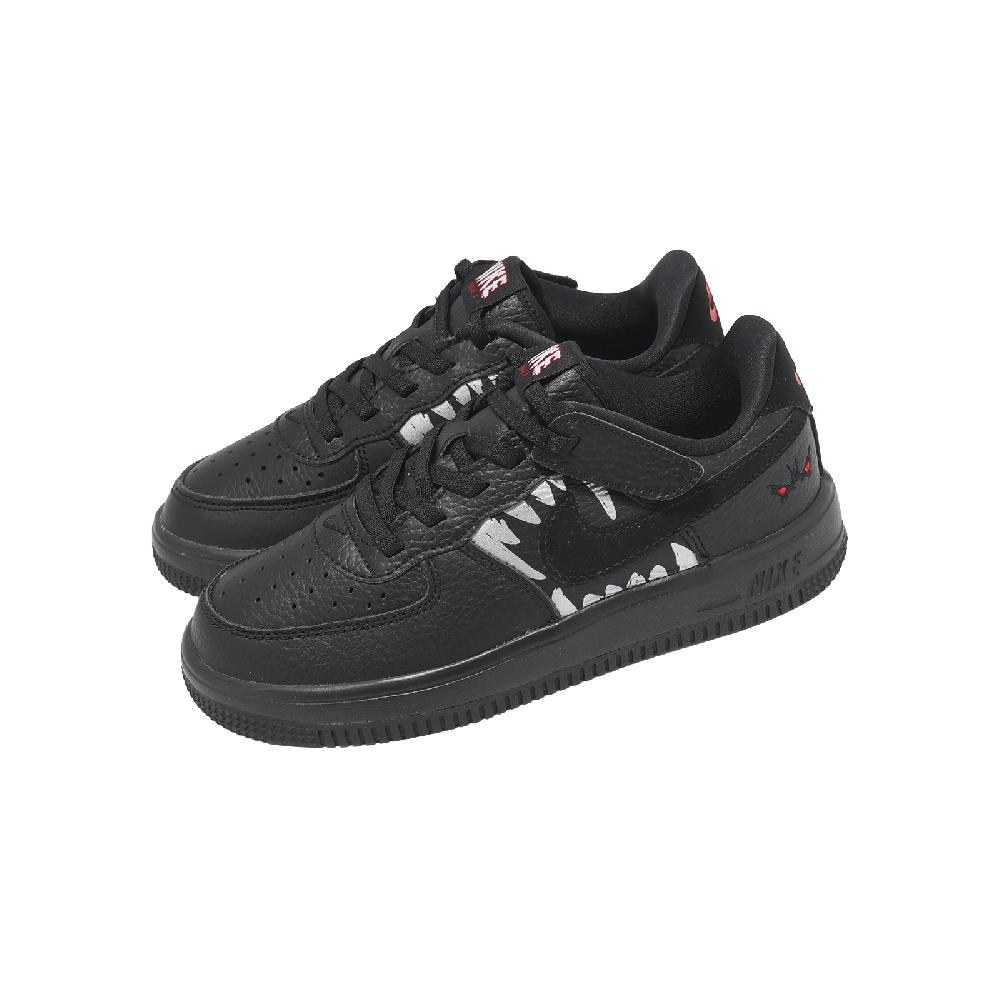 NIKE 耐吉 休閒鞋 Force 1 Low Easyon LV8 中童 小朋友 黑 萬聖節 IQ2292-001